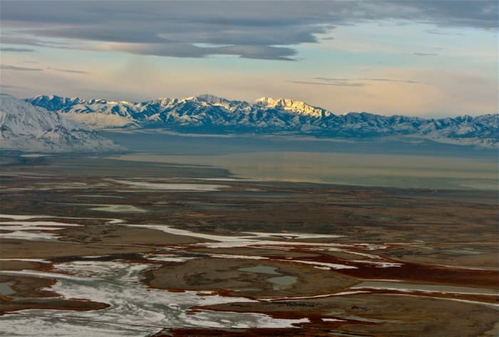 The Uinta Mountains are a subrange of the Rocky Mountains and are highest east to west running range in the United States.
