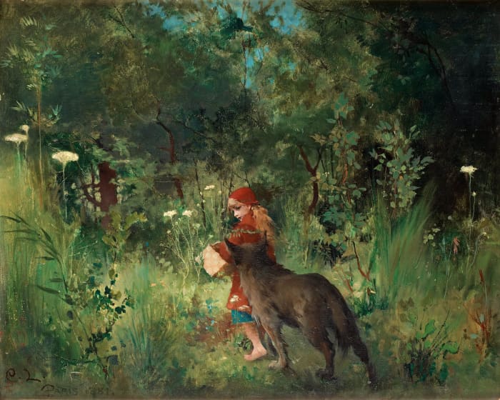 Little Red Riding Hood and Wolf
