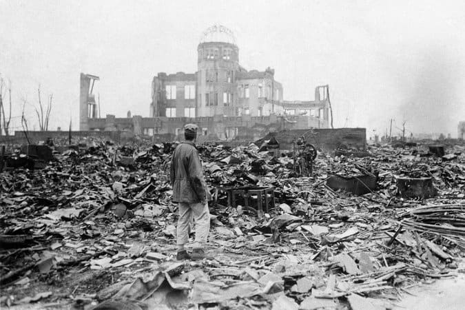 Hiroshima, Japan, in September 1945, a month after the detonation of an atomic bomb. Credit Stanley Troutman/Associated Press.