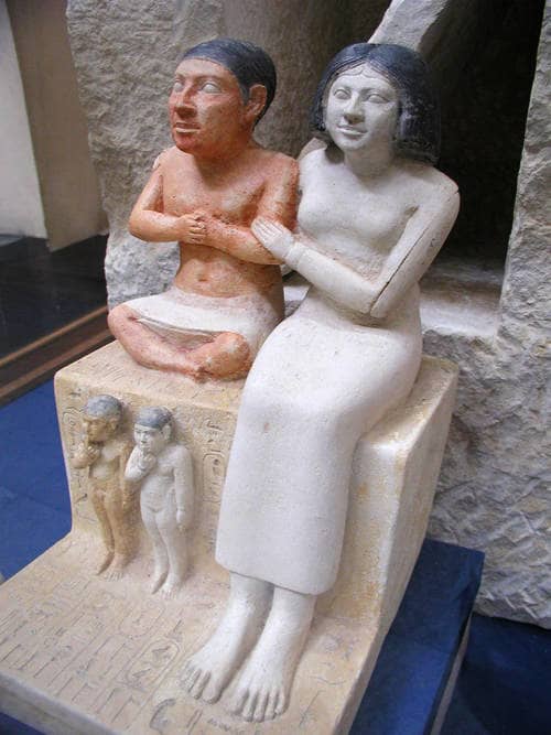 Seneb and his wife and two of his children