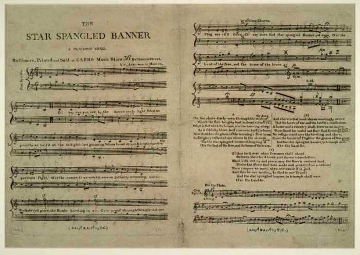"The Star-Spangled Banner" actually has four verses, but almost always just the first verse is sung at public events.