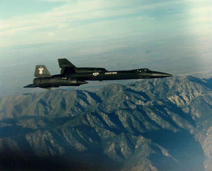 The YF-12, which bears a striking resemblance to the SR-71, was designed to intercept other aircraft at high speeds.