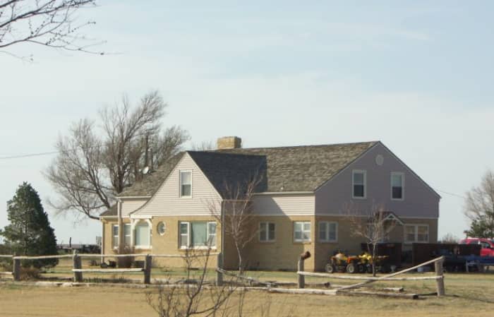 The home where Perry Smith and Dick Hickock, the subjects of Truman Capote's nonfiction book In Cold Blood, murdered the Clutter family. (March 2009)