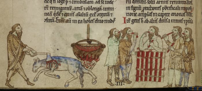 Early records of a medieval Irish king's bearded wife exist in the Topographia Hibernica.