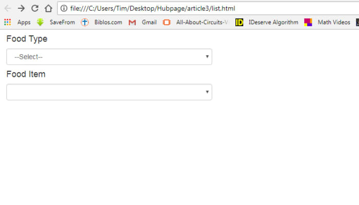 How To Populate Values In One HTML Dropdown List With Another Using ...