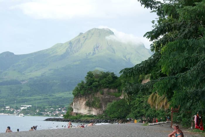 Though quiet today, back in 1902, Mt Pelee of Martinique erupted with a violent fury that wiped out the nearby port of Saint Pierre, population 28,000.