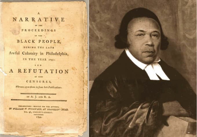 In response to Carey’s racist tirade, Richard Allen and Absalom Jones (pictured) published a rebuttal setting the record straight.