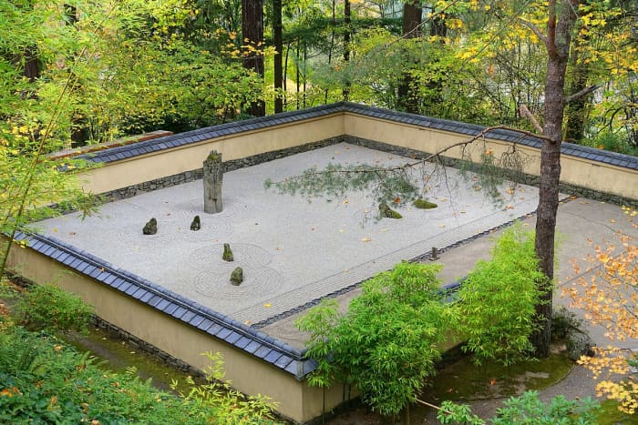 The calm represented by a Japanese sand garden can help relationships over rough circumstances.