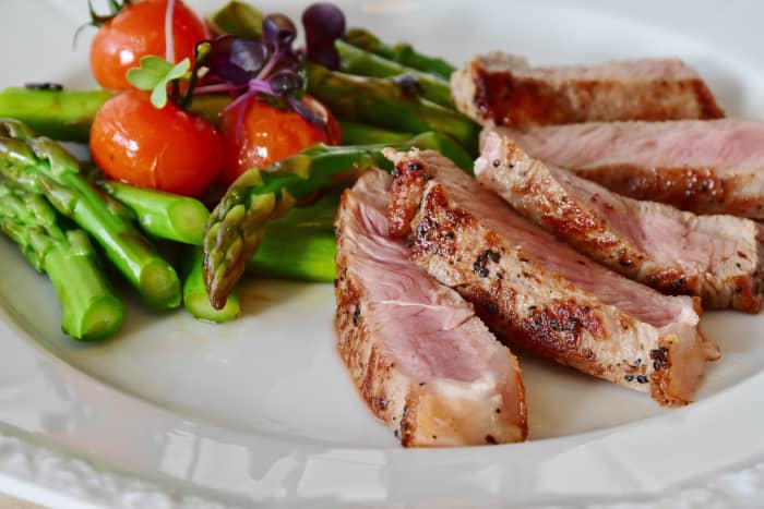 Meat is rich in protein. Digestive enzymes are needed to convert the protein molecules to amino acid molecules.