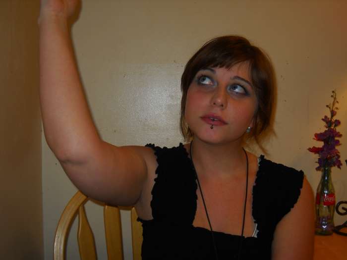 "Sky" part 2: Arc your arm over your head in a backhanded motion.