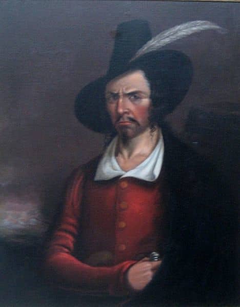 Anonymous portrait of Jean Lafitte, early 19th century, Rosenberg Library, Galveston, Texas - Source: Public Domain via Wikimedia Commons