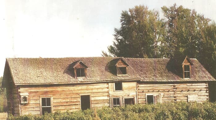 The Bunkhouse, as it is now called continued seeing additions...as the family grew so did this structure...built three years after Rosa arrived in Canada, circa 1890. Rob, a great-great-great grandson uses the building for storage at present.