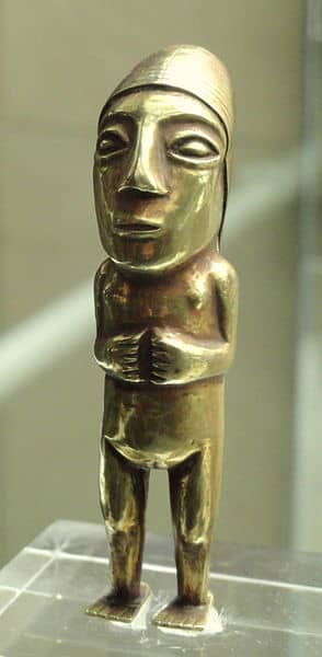 This artifact is from the nearby Inca Empire. Some would say that the European thirst for gold was legendary.