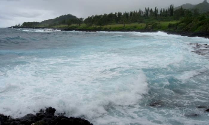 Powerful riptides are typical of beaches in Hawaii.