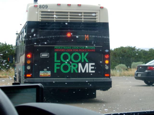 Bus on a rainy day in Albuquerque. Look for evidence of P. syringae and start pointing it out to people. We need this awareness to spread.