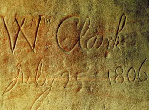 William Clark signed his name at Pompey Pillar which remains to be the only physical evidence of the William and Clark expedition.