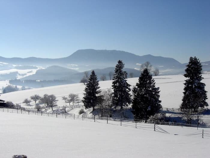 Snow is water in one of its solid forms. Snow will melt to liquid, then evaporate to vapor as it heats up.