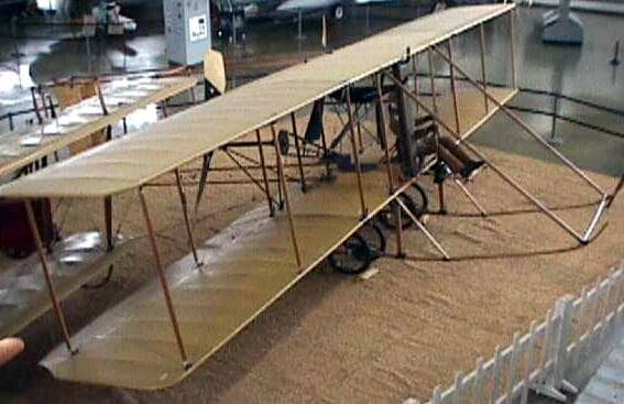 WW1: Burgess Model F replica preserved at Hill Aerospace Museum. The Burgess was a license-built variant of the Wright Brothers' Model B (1910).