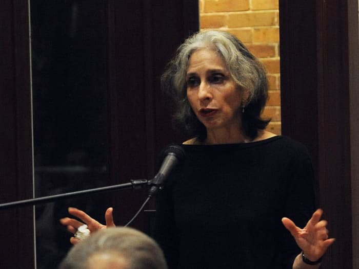 Deborah Eisenberg speaking at Tulane University in 2009, the same year she won the prestigious MacArthur Fellowship