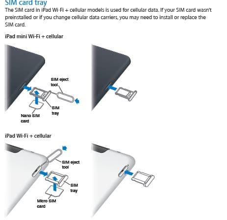 Included in the user guide is this diagram which demonstrates how to properly use a SIM card tray.