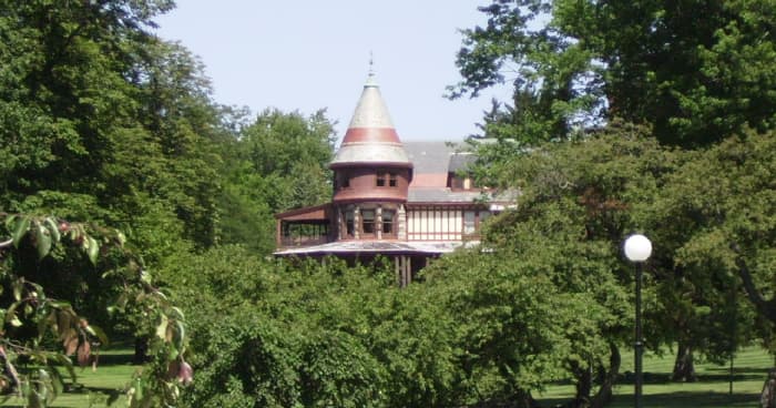 Historic Sonnenberg Mansion and Gardens in Canandaigua, NY. Located a few blocks east of the Garlock House.