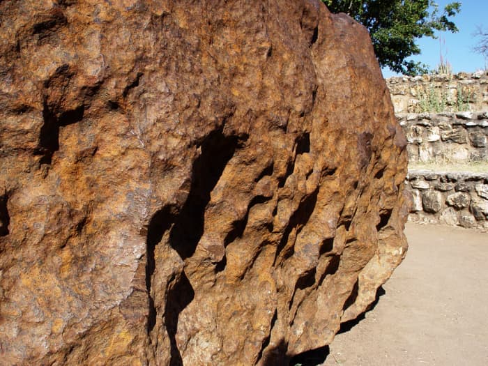 The largest meteorite found on earth, the Hoba Meteorite is believed to have fallen to earth 80k years ago. It is also the largest natural mass of iron on earth. It was discovered in 1920.