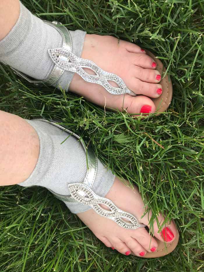 You can even wear these with your pretty sandals and show off your pedicure! 