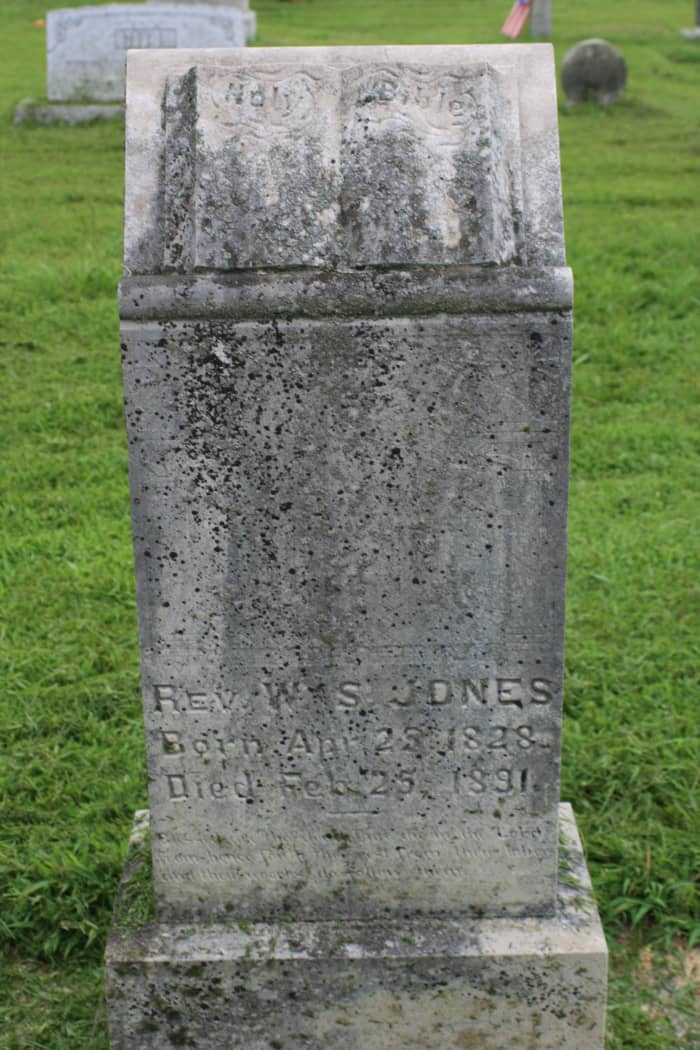 Ill-kept stone markers can weather so severely over the years so as to be rendered indecipherable.