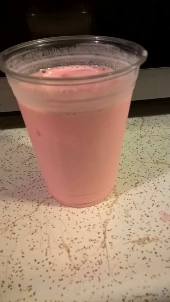 If you like your Italian soda with cream and flavoring then you will use the ingredients in the picture below.
