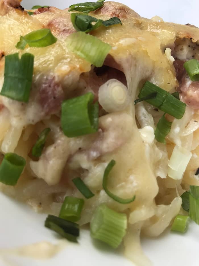 Perfectly delicious, rich, hearty and satisfying, this ham and hash brown casserole recipe will be a surefire hit at your house!
