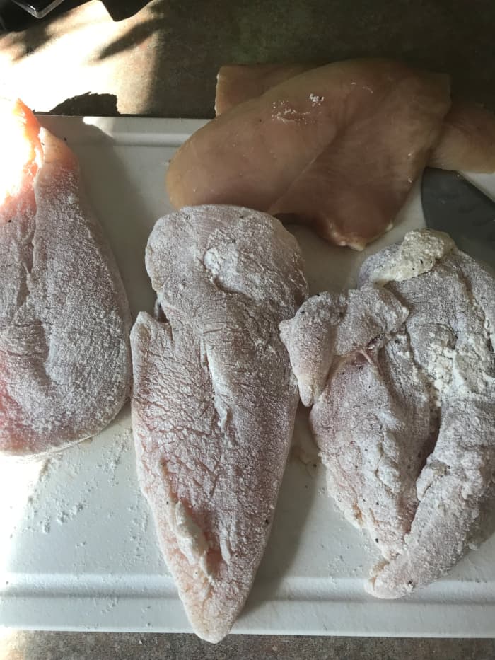 Dredging the chicken in a seasoned flour add flavor and enhances browning, which in turn builds flavor in the gorgeous sauce you'll build in the same pan.