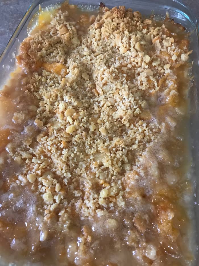 If you'd like, you can assemble the casserole to this point and stash it in the fridge, up to overnight, before baking. Just cover it tightly with wrap, and add a few minutes to the baking time.