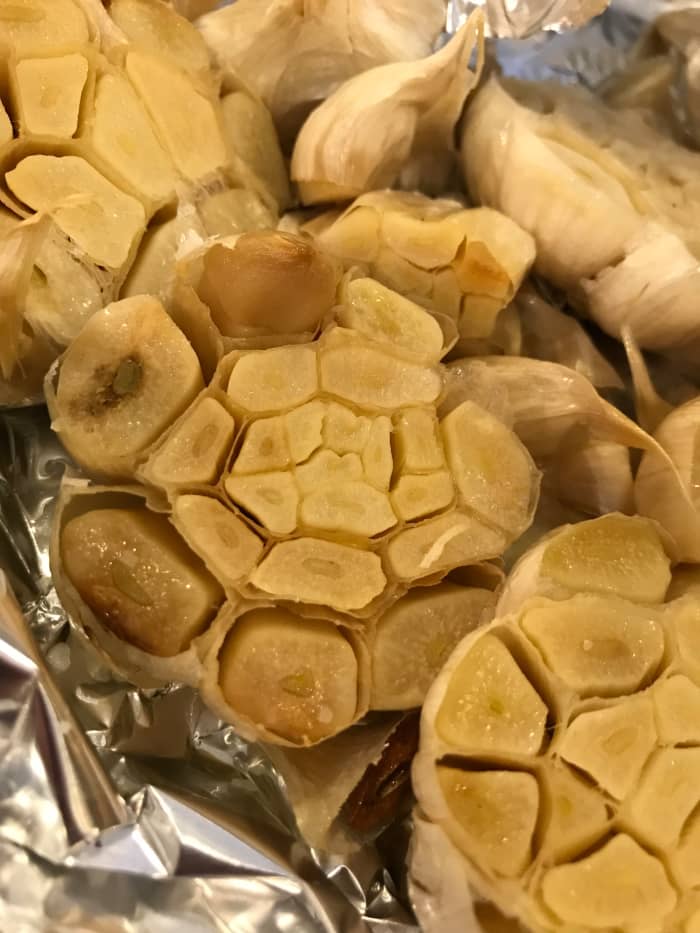The fragrance of roast garlic is unmistakable - opening the freshly roasted garlic packets releases incredibly fragrant steam.
