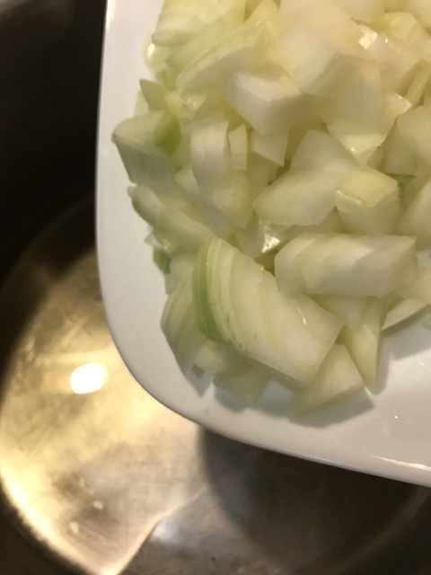 Saute the vegetables for about ten minutes in hot olive oil, or until they are fragrant and softened.