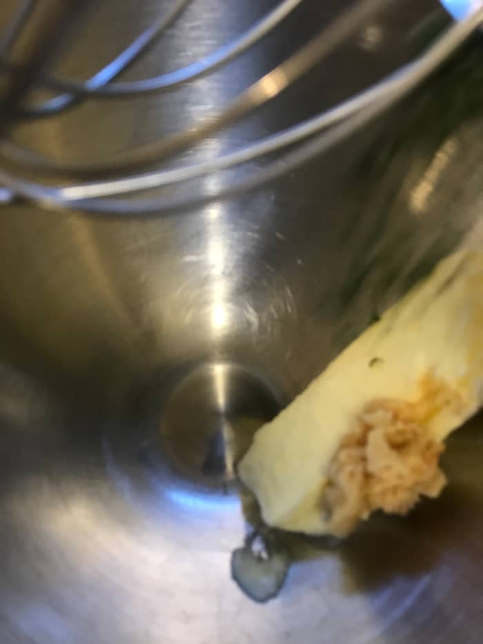 Place a stick of butter and all of the ingredients in the bowl of a stand mixer. You want to whip it pretty thoroughly to ensure all of the ingredients are fully incorporated. I use salted butter and add just a pinch additional kosher salt.