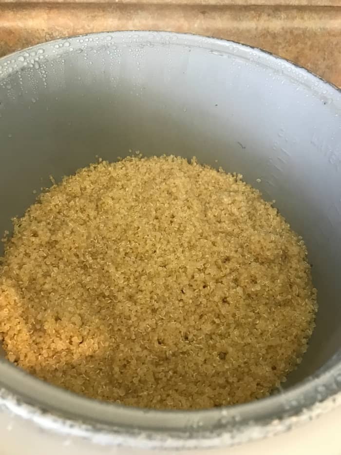 15 minutes is all it takes to produce this dish - just don't lift the lid while it's cooking. You'll release too much steam and blow the liquid ratio.