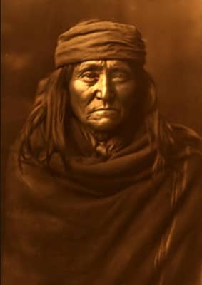 "Apache Brave," a Sample Photograph by Edward S. Curtis, Though Not Necessarily in Warhol's Collection