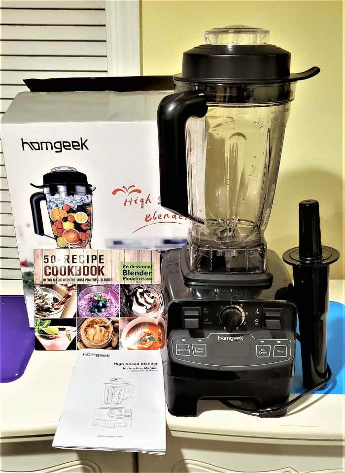 Homgeek 1450W High Speed Blender Review Vitamix on a Budget Delishably