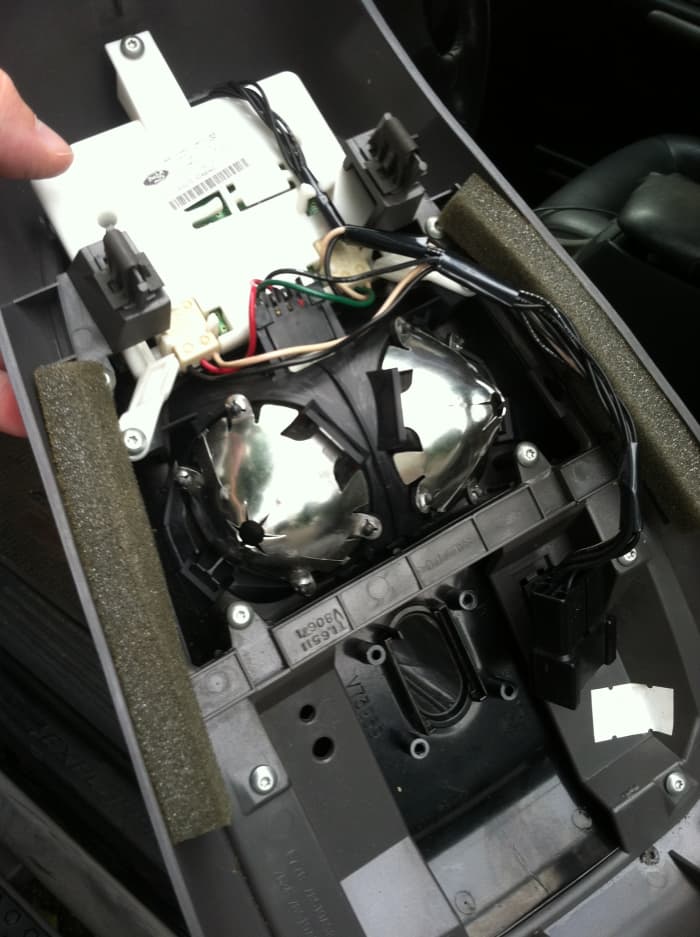 A small Torx screwdriver is essential to unpacking and repacking the overhead display console.