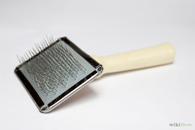 Wheaten Terriers need a brush that has the ability to comb out mats. This type of brush with the tiny metal and flexible prongs are definitely best for de-matting your Wheaten.