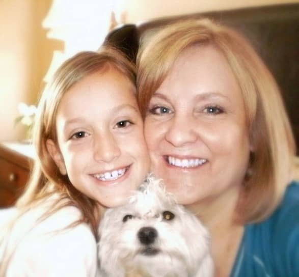 Sugar Pie is part of our family, and almost as important to me as my daughters and grandkids, but I used to have to touch up photos to hide her tear stains!