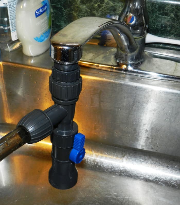 Water-change systems hook right onto your faucet for easy draining and refilling of your fish tank.  