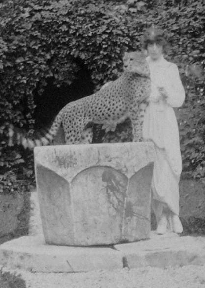 Marchesa Casati with pet cheetah (1912) Picture: Courtesy of Ryersson and Yaccarino/The Casati Archives