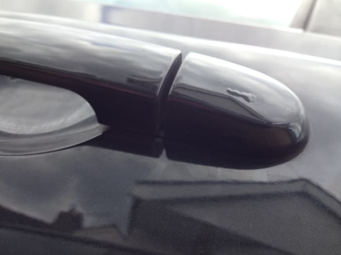 The keyhole on the passenger door is really tiny and sometimes you can only see it from certain angles, so look closely.