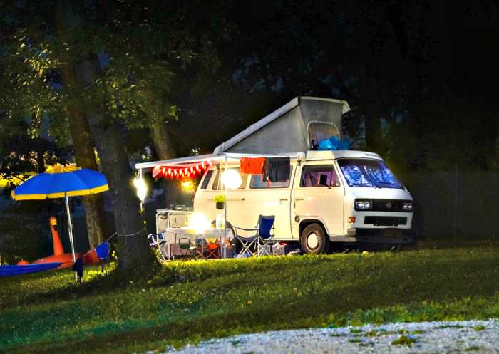Many people camp as they go and supplement their incomes with volunteer or work camping positions.