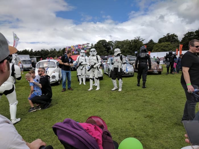 Each festival comes with a theme (such as "movies", as pictured) with fancy dress encouraged.