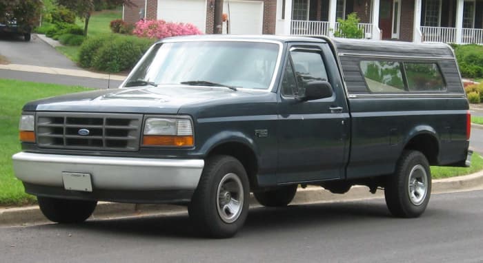 Ford F-150s are have been popular for so long that it's relatively easy to find replacement parts at salvage yards.