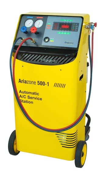 This unit does the whole job automatically and even cleans, separates the oil from the refrigerant then stores it for future use.