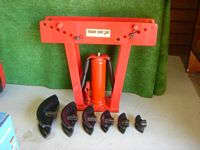 This type of pipe bender is handy when small fabrication jobs are called for, like making a special exhaust joiner.