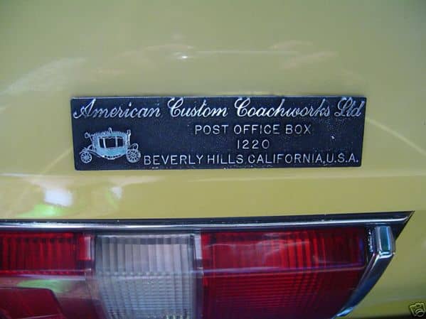 American Custom Coachworks, Ltd., produced Toyota convertibles from 1979-1981 Celica coupes in Beverly Hills, California.
